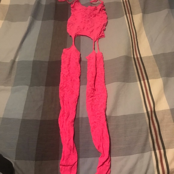Bright pink Fishnet lingerie. - Picture 1 of 1